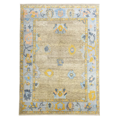 Tapis Oushak tissé à la main Blaundusn
