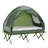 Outsunny 2 Person Foldable Camping Cot with Tent, Bedspread and Thick Air Mattress, 4-In-1 Elevated Camping Bed Tent
