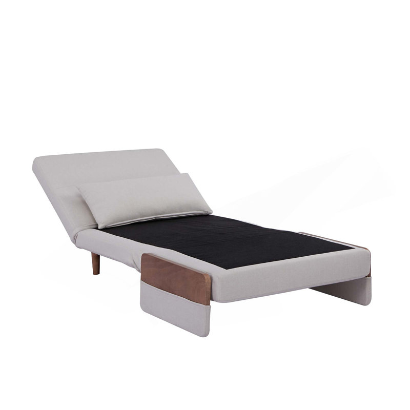 Canapé-lit moderne pliable - Monoplace avec tissu en lin respirant, Conver en 10 secondes, Dossier réglable à 6 niveaux, Charnières silencieuses, Canapé-lit multifonctionnel peu encombrant.