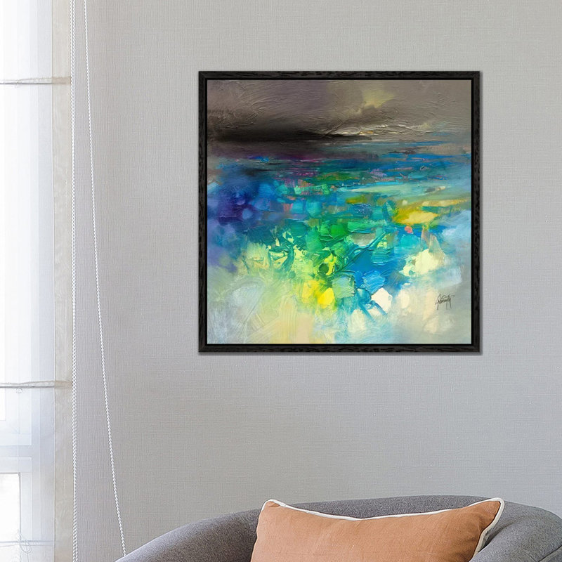 Fluid Dynamics II by Scott Naismith - Print on Canvas, 66.04 cm H x 66.04 cm W, Black Framed
