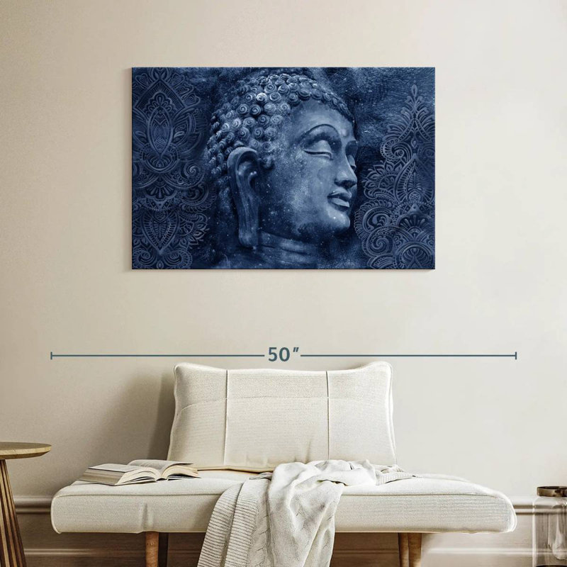 Bouddha antique Leisha, H 26 po x l 39 po