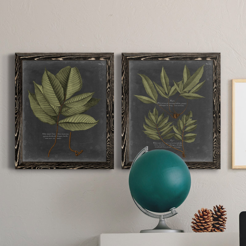 Foliage Dramatique II - Toile encadrée de qualité supérieure - prête à être accrochée, H 20 po x l 17 po x P 1 po