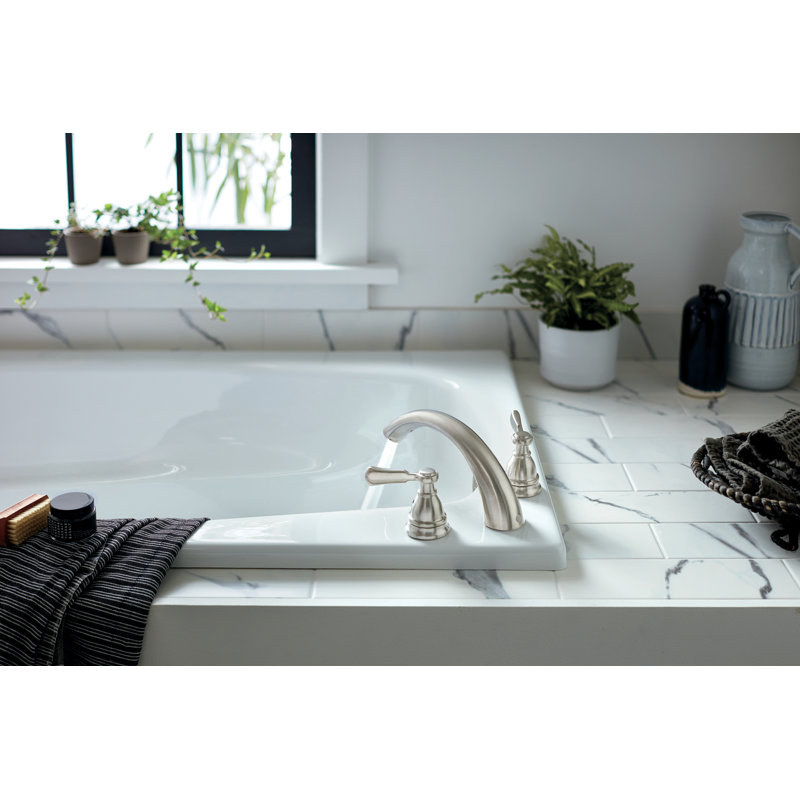 Elmhurst Deck Tub Filler, Brushed Nickel
