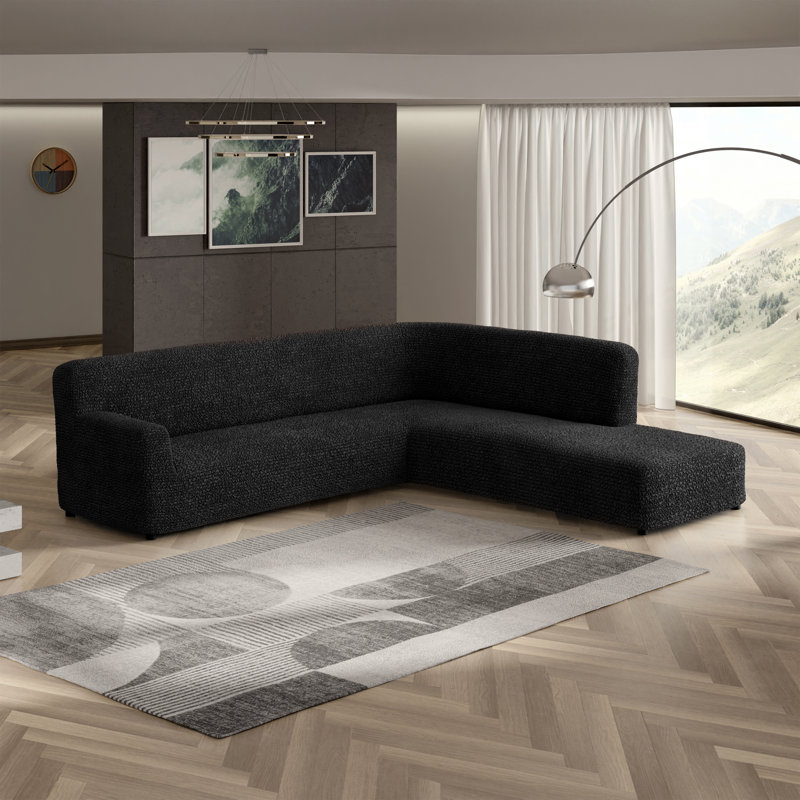 Housse extensible pour méridienne modulaire Stretchy - Facile à nettoyer et durable (méridienne droite) - Collection Comfort