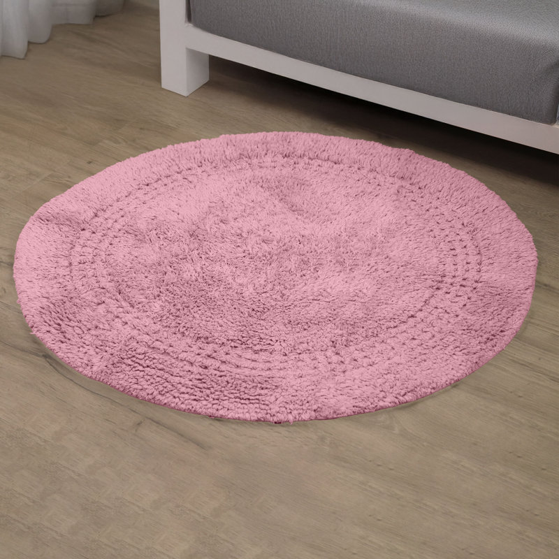 Tapis pour salle de bain 100% coton Home Weavers Classy, Rose