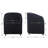 Linen Upholstered Barrel Back Dining Chair-106815343