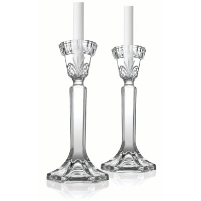 Dublin Crystal Tapered Candlestick Set