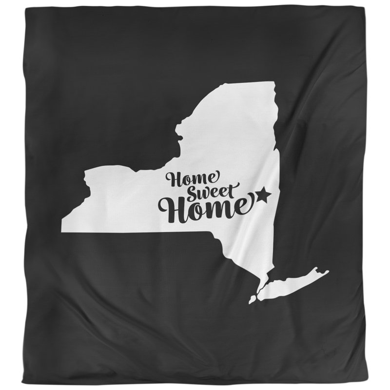 Housse de couette albany doux, Noir, Microfibre