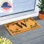 Tapis de monogramme en fibre de coco, lettre-1673272367