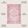 Scottsdale Ogee Medallion Machine-Washable Red/Orange/Cream Rug