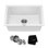 Évier de cuisine à simple cuve encastrable / encastré en granite 24 po KRAUS Quarza