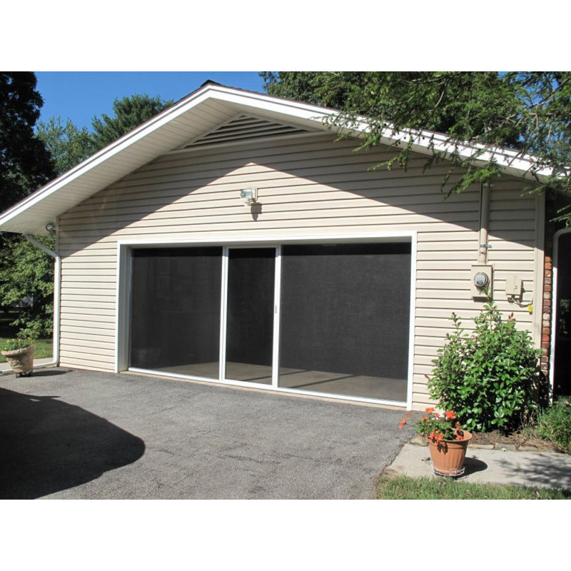 Paravent de porte de garage simple de 7 pi de haut l 12 pi x H 7 pi sans porte de passage, 9" H x 10" W