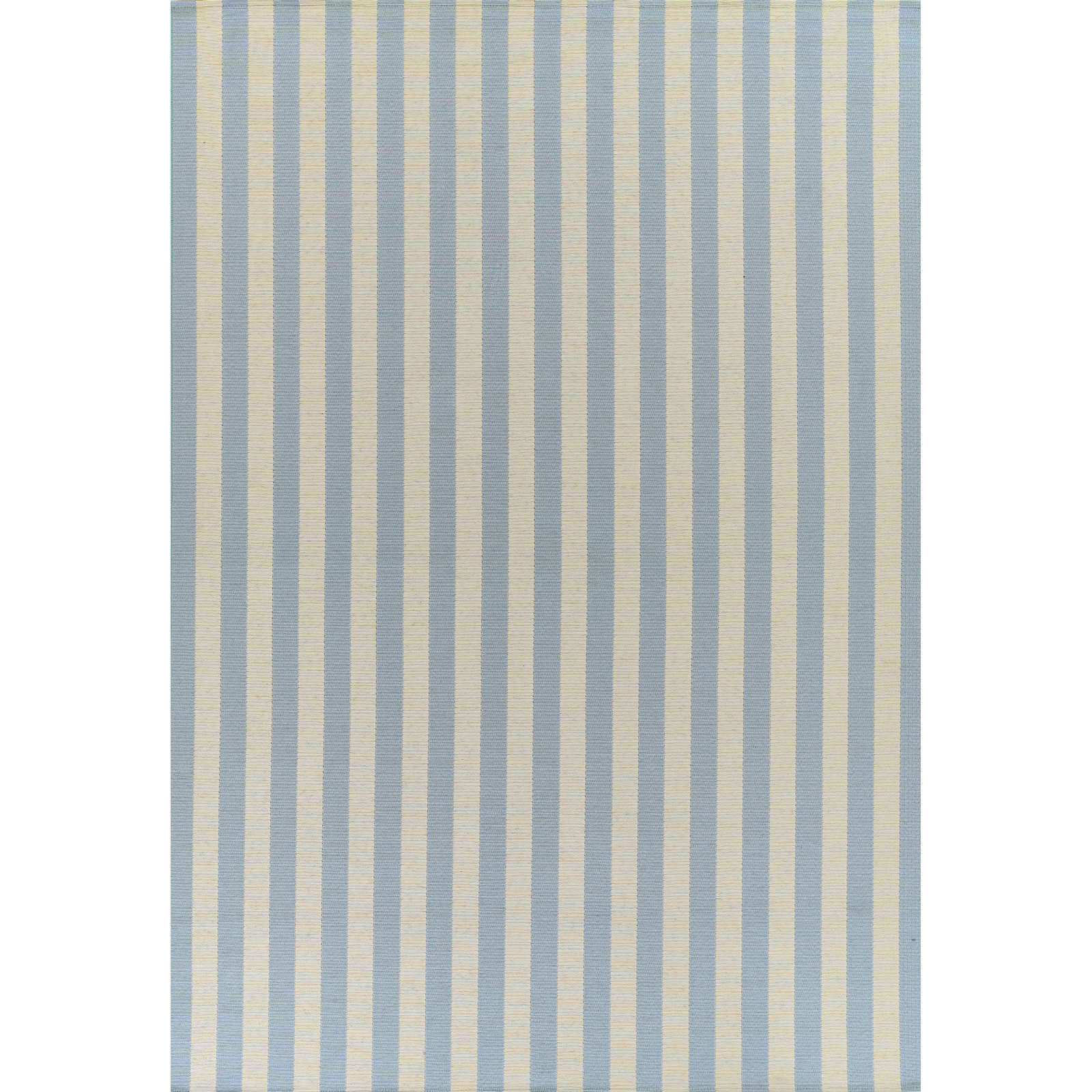 Holloway Blue Striped Outdoor Rug, 5'3" X 7'6"