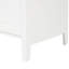 Meuble-lavabo de 24 po avec lavabo en céramique lisse, deux tiroirs, porte d'armoire, tablette réglable, bois d'hévéa massif, verre, blanc, autoportant, finition peinte à poser, forme rectangulaire, simple