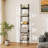 Ladder Bookcase, 5 Tier 13.5" Wide Steel Frame Storage Shelf, Anti-Tip-1727246528