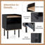 41cm W Metal Bedside Table-1427314889