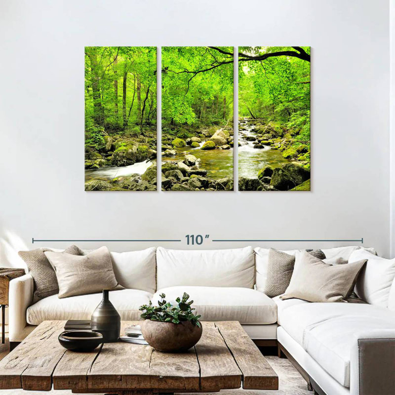 Alvord Smolny Forest Stream, H 48 po x l 74 po