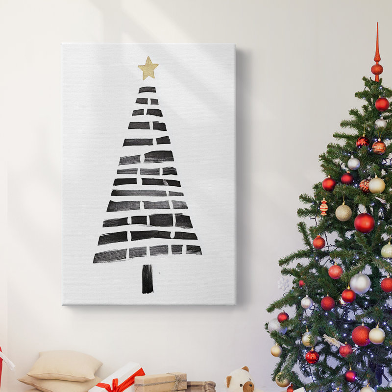 Art des Fêtes de Noël - Toile tendue avec châssis Lxx, H 18 po x l 12 po