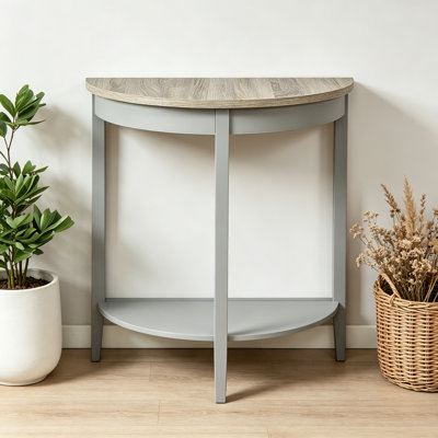 Justino Console Table, Entryway Table, Sofa Table, Half Moon Console Table, Modern Console Table