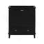Meuble-lavabo 30 po sans lavabo, base seulement, armoire de salle de bain multifonctionnelle avec portes et tiroir, cadre et panneau de fibres à densité moyenne, noir-1076262874