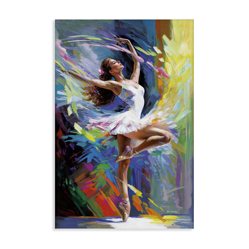  «Bright Brighted Dancing Dancer Ballerina» par Leon Devenice, H 24 po x l 16 po