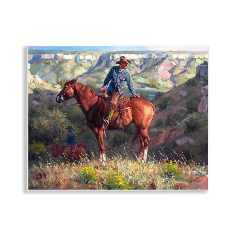 Art mural Cowboy par Rustic Cliff, conception par Jack Sorenson