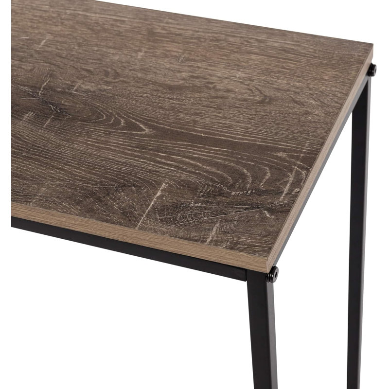 31-Inch Console Table ,Modern Industrial Style ,Vintage Design ,Office,Living Room,Study Furniture(Brown)
