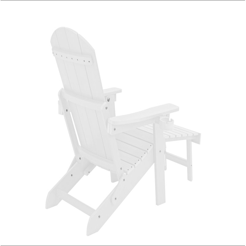 Méridienne de couleur blanche, adaptée à toutes les saisons: Méridienne d'extérieur, fabriquée en matériau robuste HANPS, équipée de 304 accessoires en acier inoxydable.