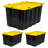Mount-It! Storage Crate Set Of 3