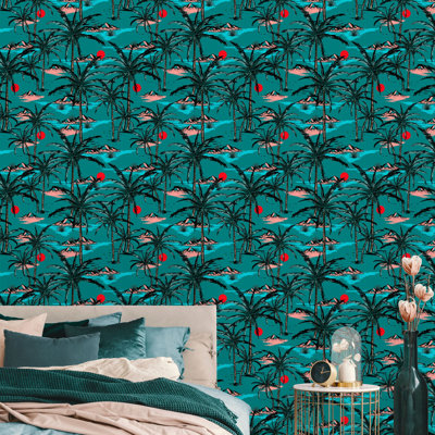 Rouleau de papier peint adhésif Batton Summer Island