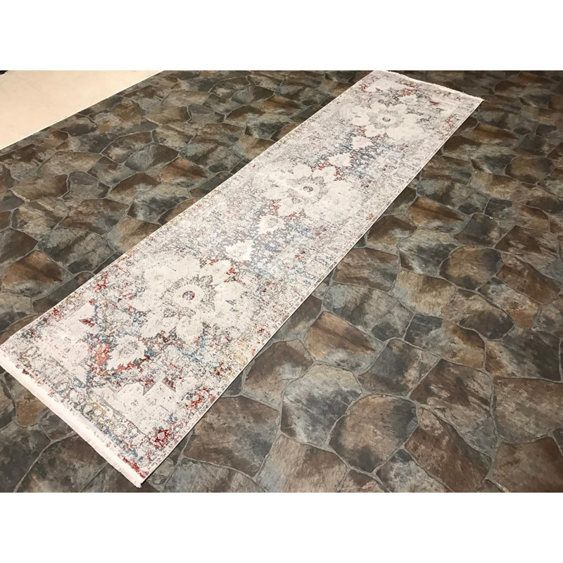 Tapis moderne et contemporain touffeté à la main 2 pi 7 po x 9 pi 8 po Antep