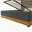 Upholstered bed, 360 surround LED function, Buttons/Apps/Remote Control, hydraulic storage bed-1661893787