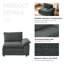 Chaise d'angle en velours côtelé Lauretta-130047827