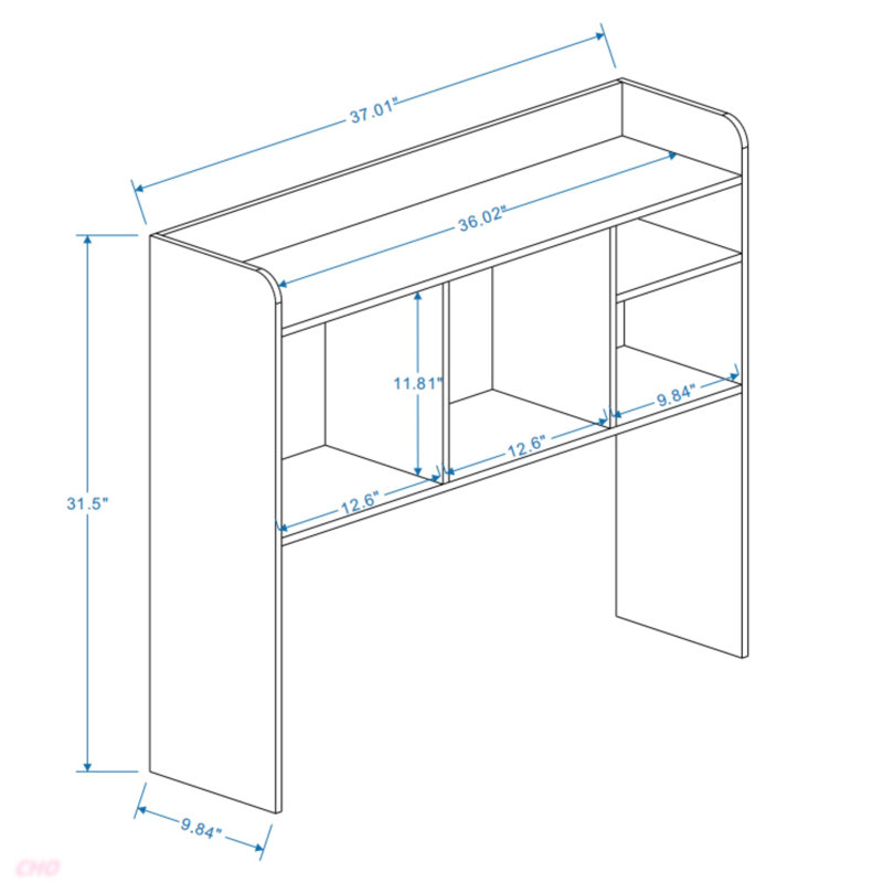 Desktop Bookshelf, High-Capacity Wood Desk Hutch Organizer With 5 Shelves For Computer Desk, Desktop Shelf Bookshelf Storage For  Office, College Dorm, Kids Room