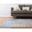 Tapis bleu ciel à motif géométrique Corvena-40280260