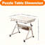 Table en métal avec 4 plateaux et casse-tête