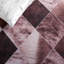 Tapis brun clair / brun en polyester tissé à la machine Cahoe-353221995