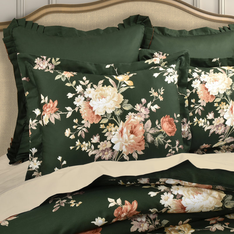 Full White Cotton Bedspread Set with Pattern