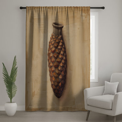Rideaux géométriques en pinecone