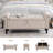 Lunara 67" Storage Bench for Bedroom End of Bed King Size with Tufted Seat and Nailhead Trims Roll Arms-1408661905-1385438660