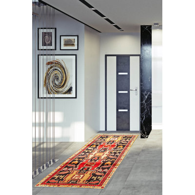 Konya Anatolian Black Rug 3'11" x 9'6"