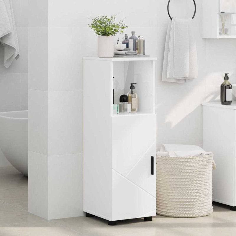 30cm Bathroom Vanity Base Only, High Gloss White