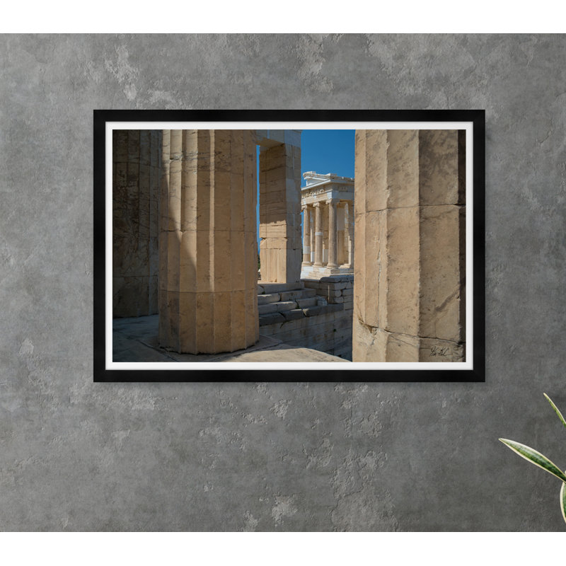 Athena Nike Through Columns II Print by Tim Klein