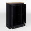 Armoire-penderie moderne à 3 portes avec 2 tiroirs, armoire avec penderie et tablettes, armoire d'appoint