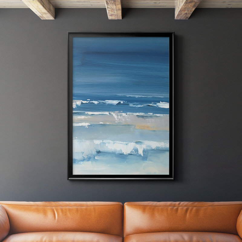 «Coastal Colors I», reproduction encadrée de qualité supérieure - prête à être accrochée, Noir
