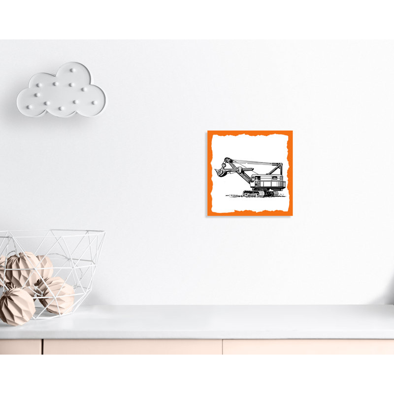 Avertissement 3 enfants, impression sur papier, H 16 po x l 16 po x P 1,5 po, Canevas