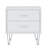 Deoss White Finish Accent Table-518295348