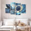 Avery gris et bleu abstrait-106046506