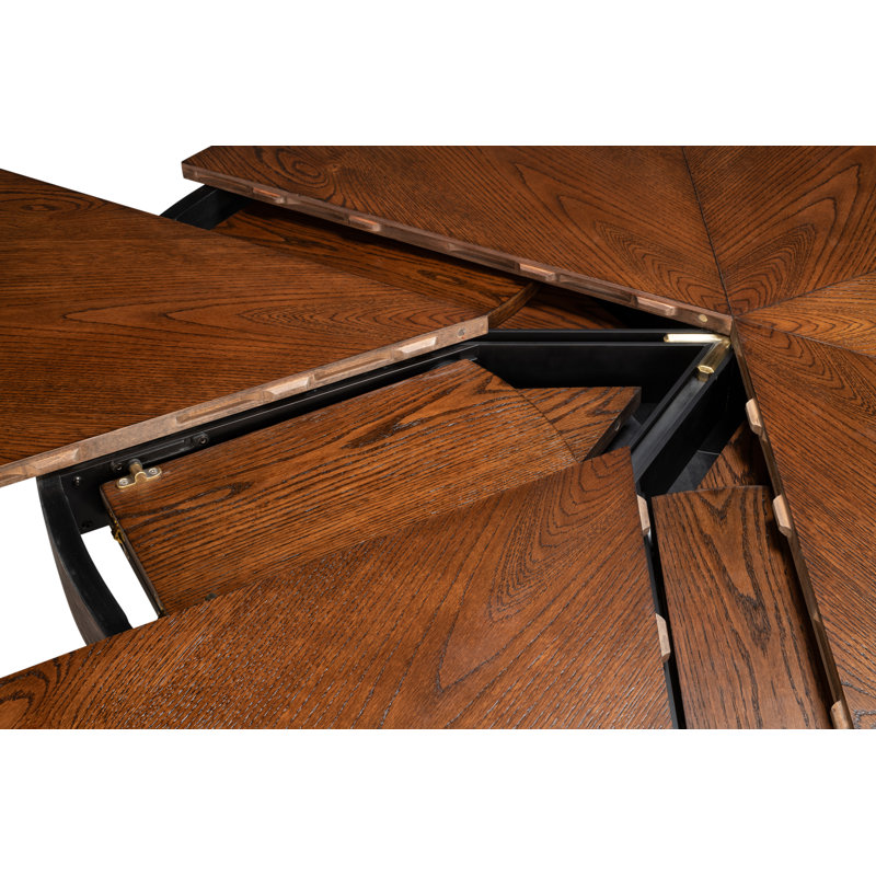 Casual Round Dining Table, 30"H x 55"L x 55"W, Dark Walnut