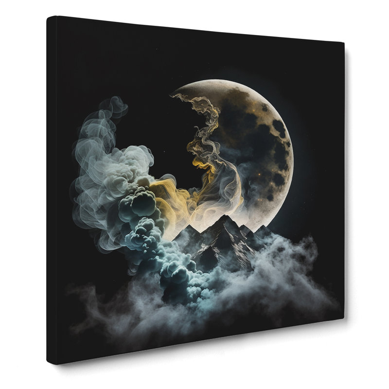 Moon Smoke - No Frame Print, 35cm H x 35cm W x 3cm D
